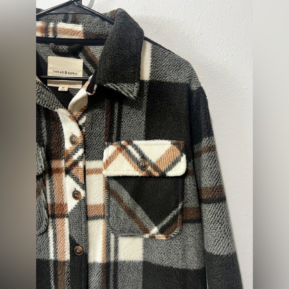 Thread & Supply Autumn Plaid Flannel Shaket - Medium - Picture 6 of 10